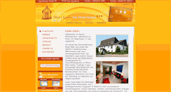 Desktop Screenshot of hotel-heljerhaisje.de